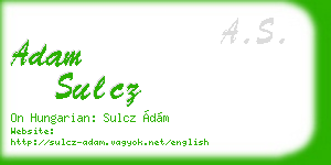 adam sulcz business card